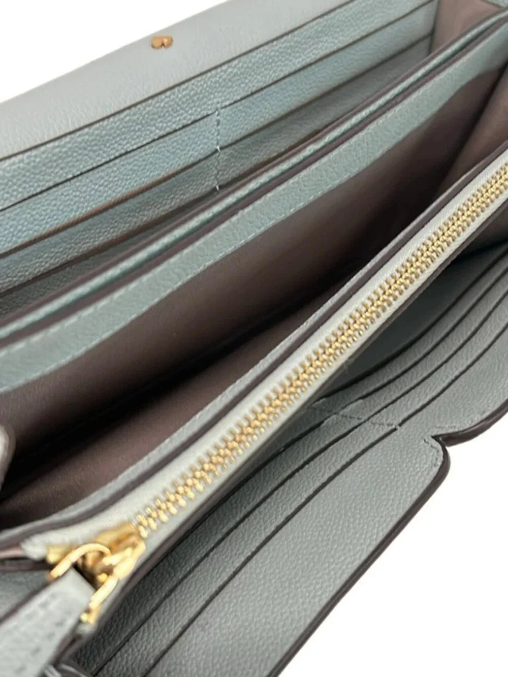 Kate spade PWRU7969 Light Blue Gold Leather Shoulder Bag
